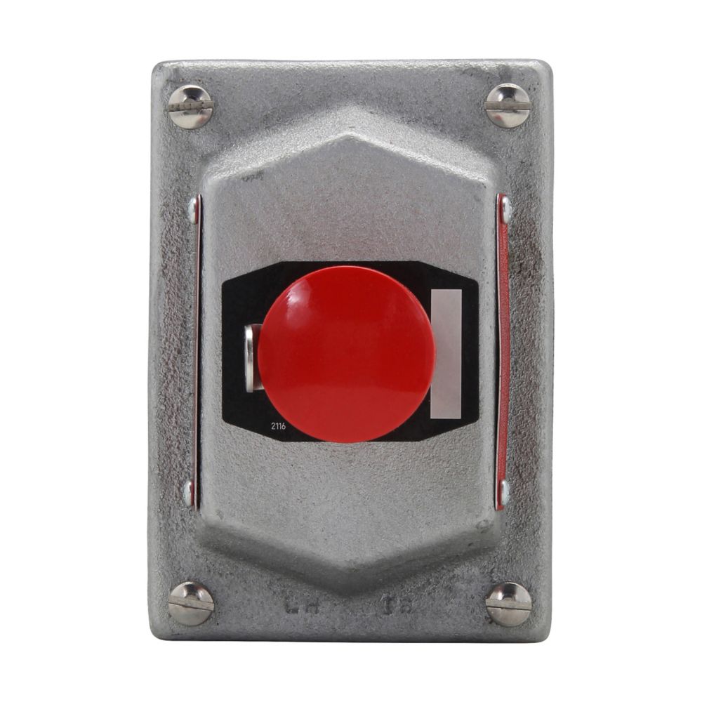DSD918S769 - Eaton Crouse-Hinds Series - 10A 600 VAC DSD Front Operated Pushbutton Cover and Device Sub-Assembly