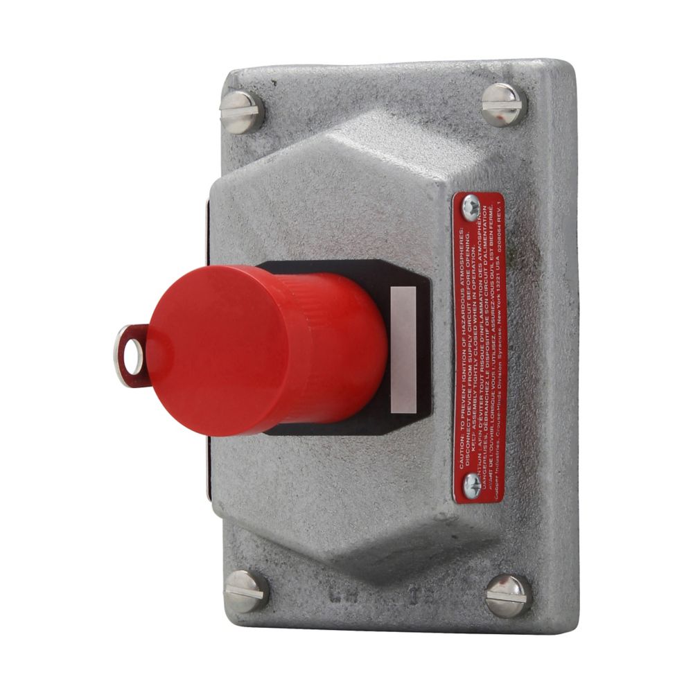 DSD918S769 - Eaton Crouse-Hinds Series - 10A 600 VAC DSD Front Operated Pushbutton Cover and Device Sub-Assembly