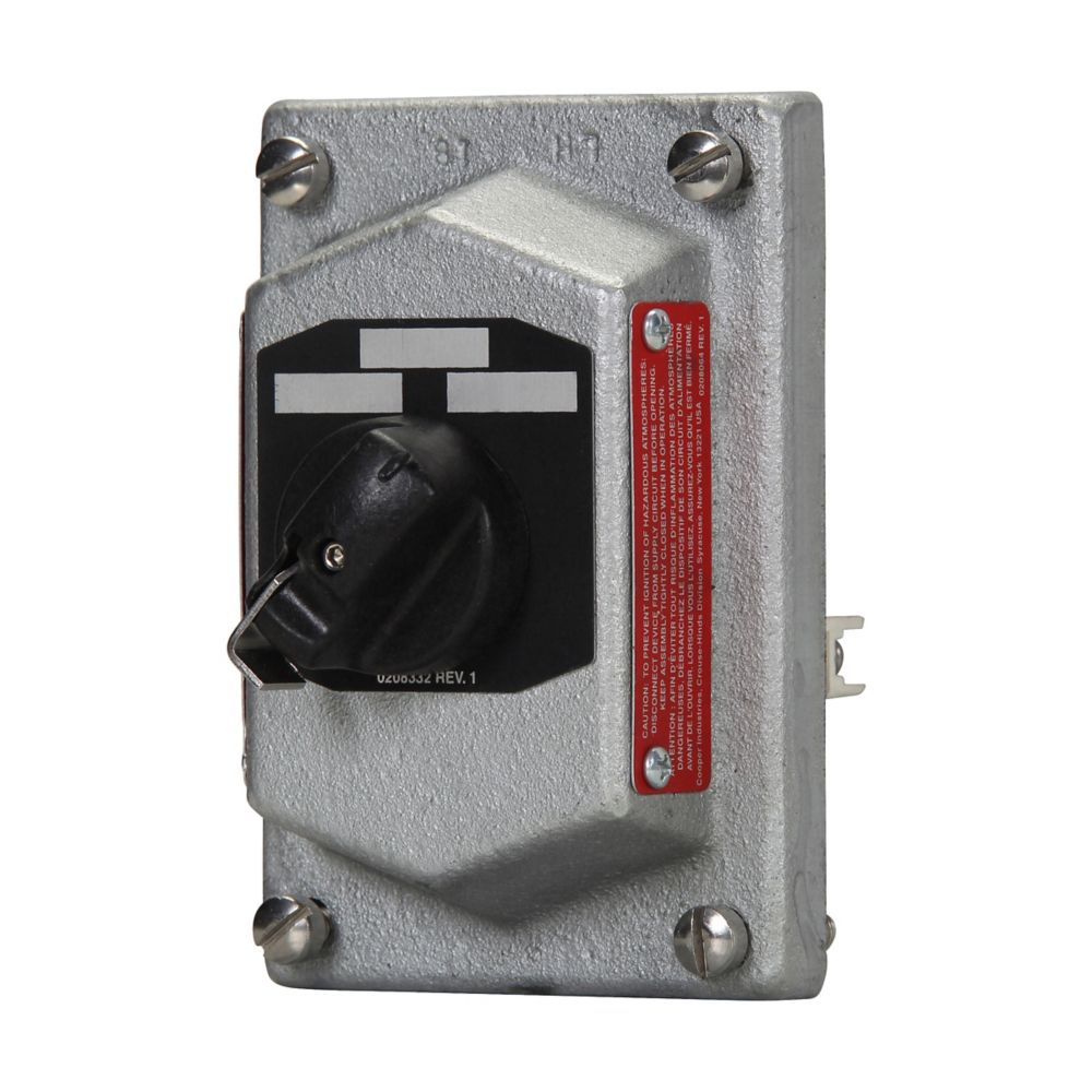 DSD927 - Eaton Crouse-Hinds Series - 10A 600 VAC Feraloy Iron Alloy DSD Selector Switch Cover and Device Sub-Assembly