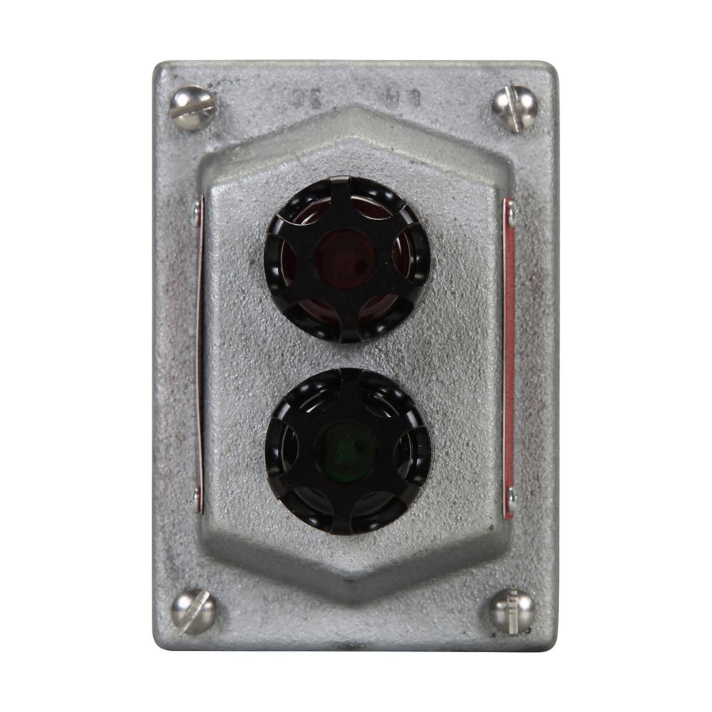 DSD947J1J3 - Eaton Crouse-Hinds Series - Feraloy Iron Alloy Two Pilot Lights DSD Pilot Light Cover and Device Sub-Assembly