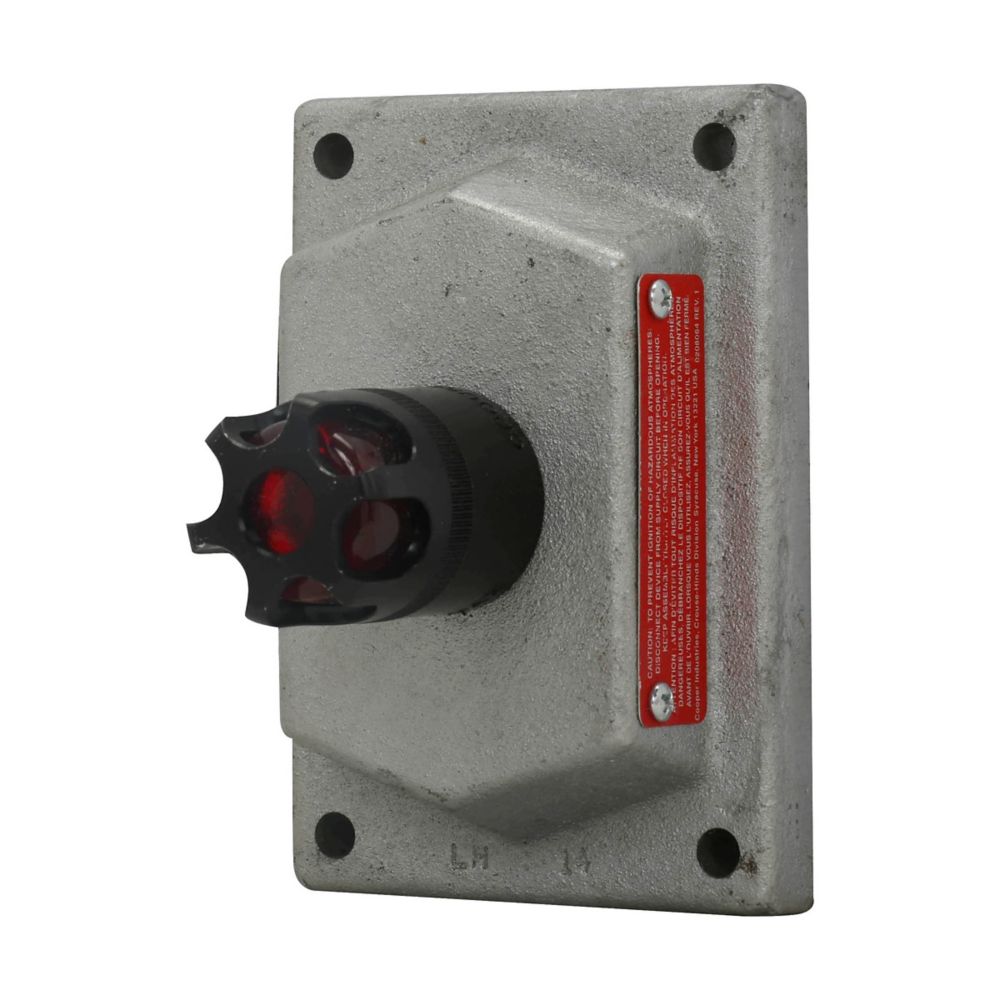DSD948J1 - Eaton Crouse-Hinds Series - Feraloy Iron Alloy One Pilot Light DSD Pilot Light Cover and Device Sub-Assembly