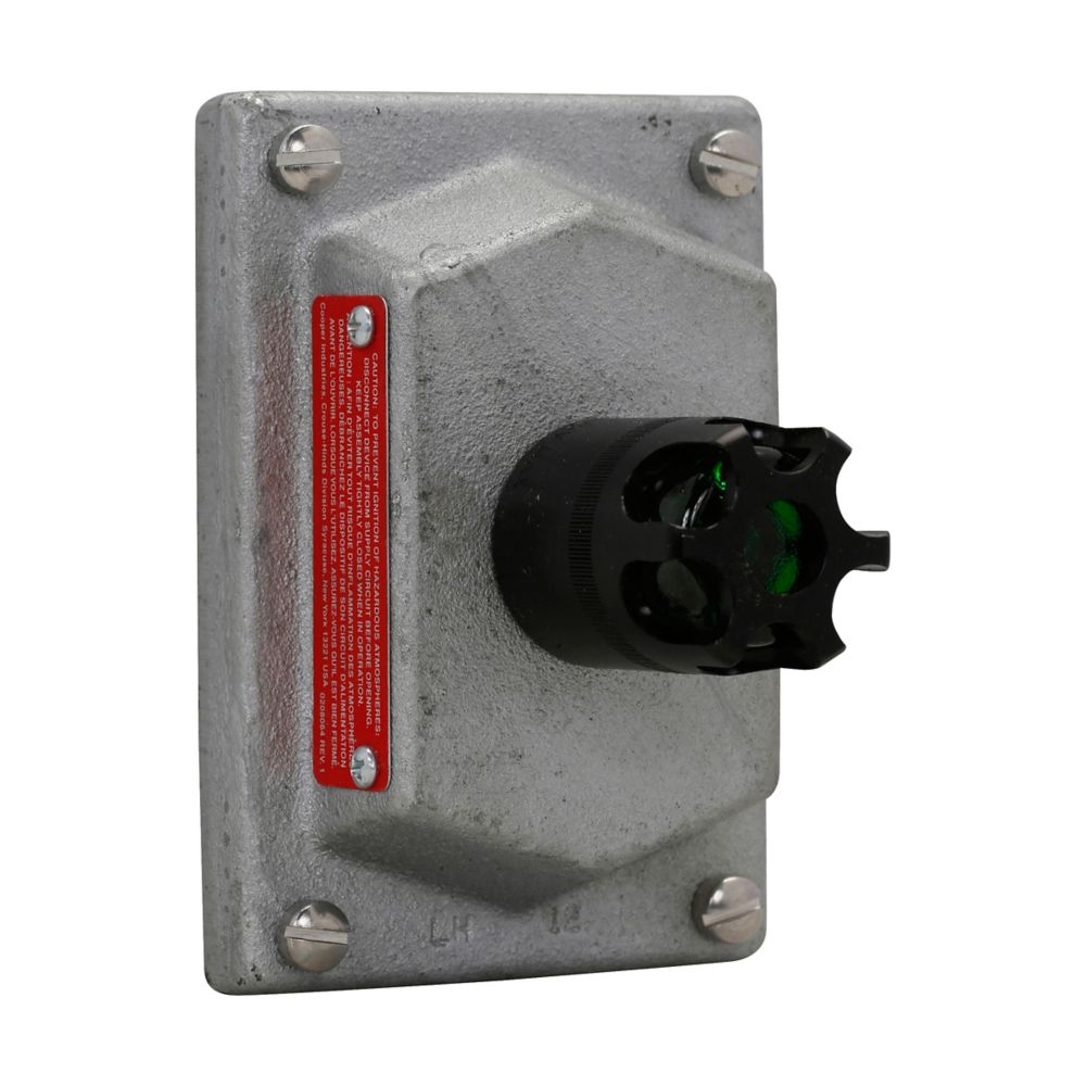 DSD948J3 - Eaton Crouse-Hinds Series - Feraloy Iron Alloy One Pilot Light DSD Pilot Light Cover and Device Sub-Assembly