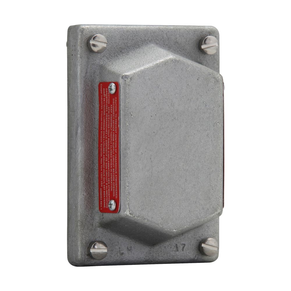 DSD957 - Eaton Crouse-Hinds Series - Feraloy Iron Alloy DSD Blank Cover and Device Sub-Assembly