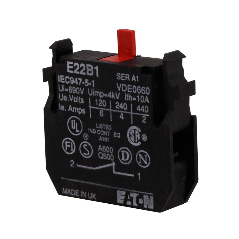 E22B1 - Eaton Cutler Hammer - E22 Pushbutton Contact Block
