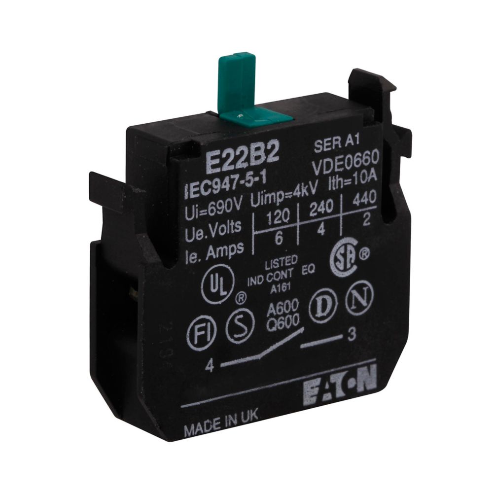 E22B2 - Eaton Cutler Hammer - E22 Pushbutton Contact Block