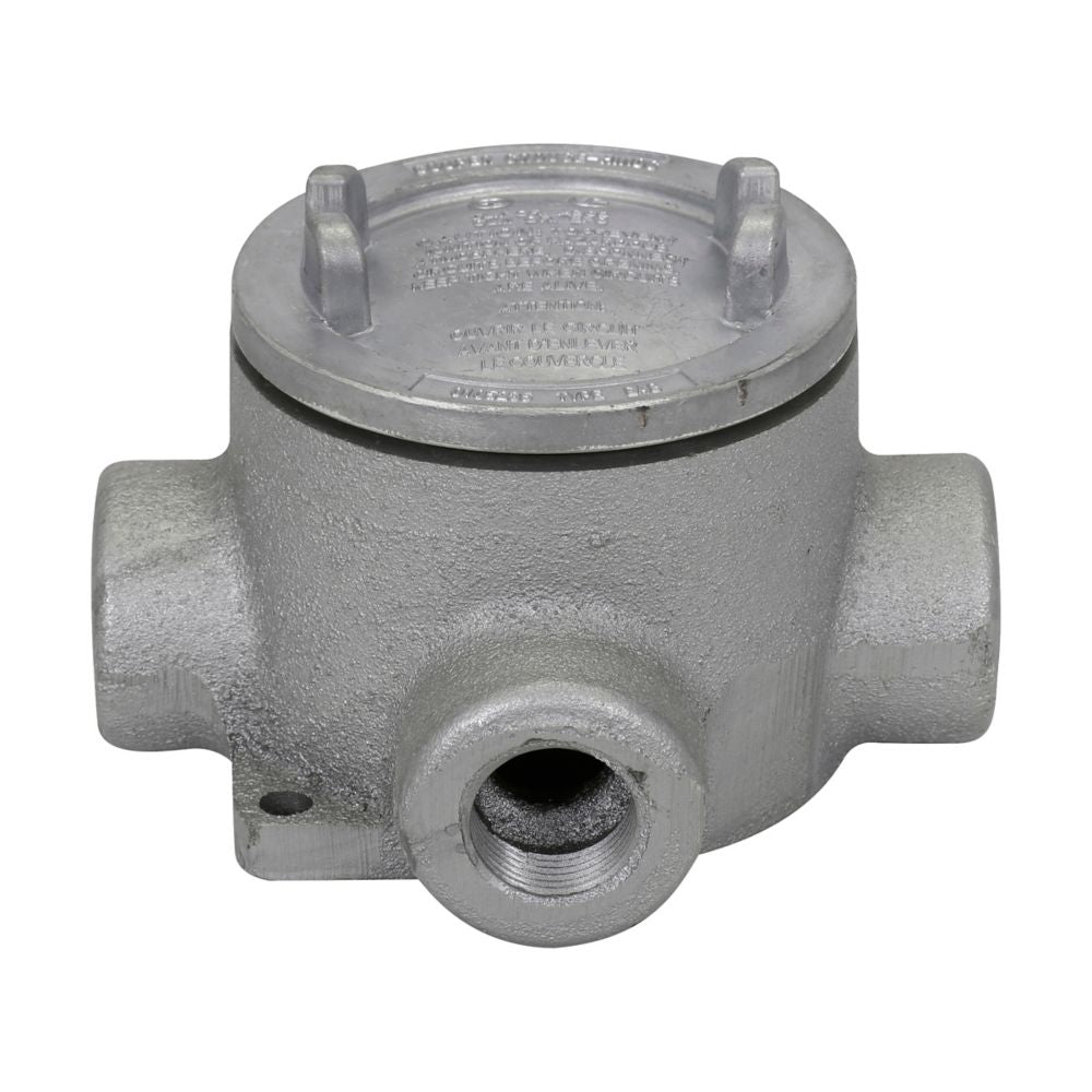 EABT26SA - Eaton Crouse-Hinds Series - 3/4" Condulet EAB conduit outlet box with cover
