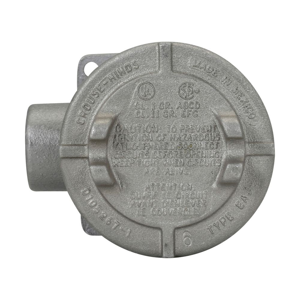EAJB26 - Eaton Crouse-Hinds Series - 3/4" Condulet EAJ conduit outlet box with cover