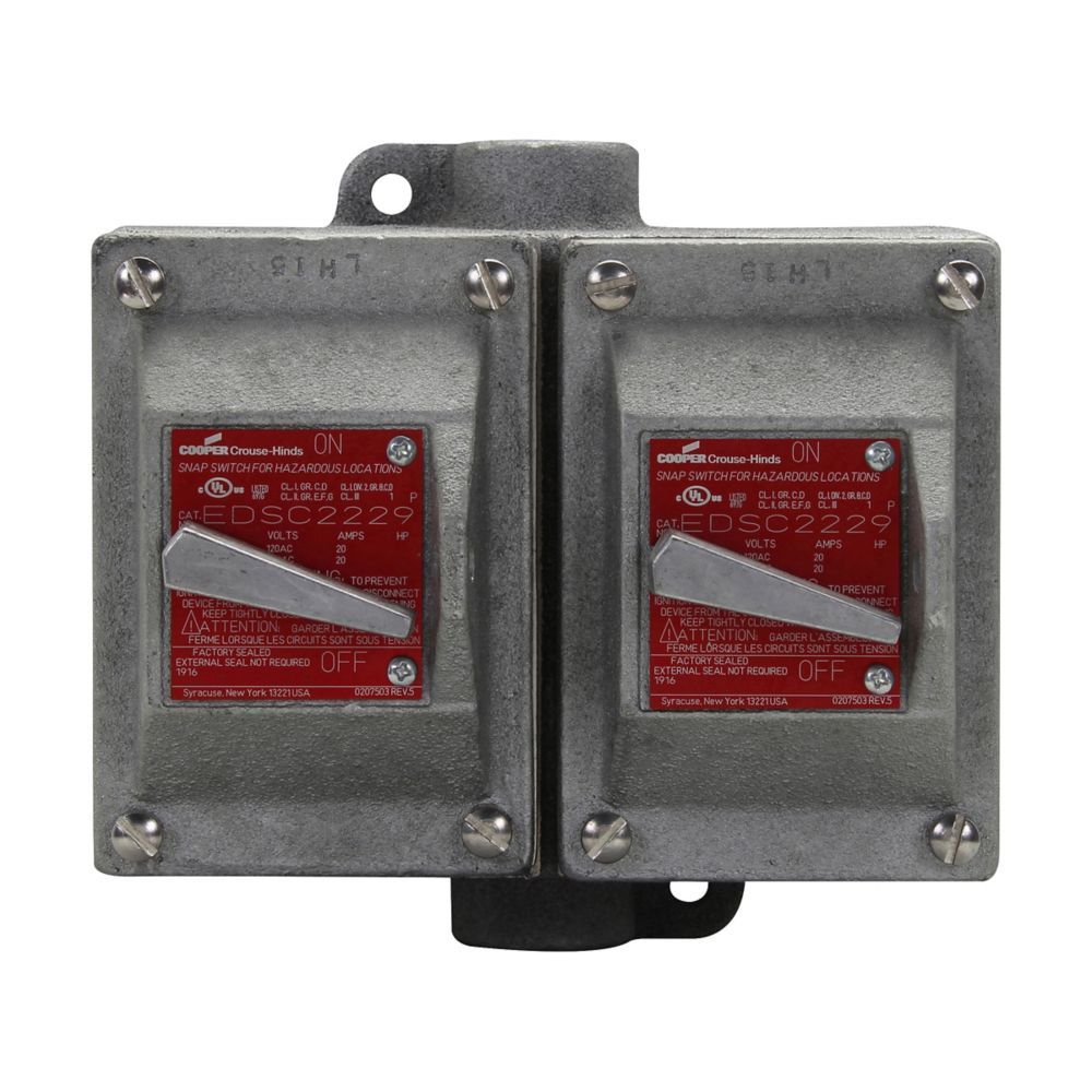 EDSC2229 - Eaton Crouse-Hinds Series - 3/4" EDS Snap Switch Control Station