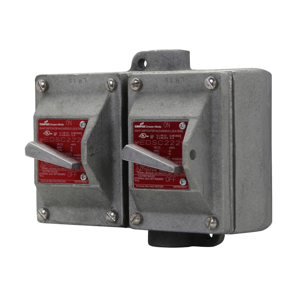EDSC2229 - Eaton Crouse-Hinds Series - 3/4" EDS Snap Switch Control Station