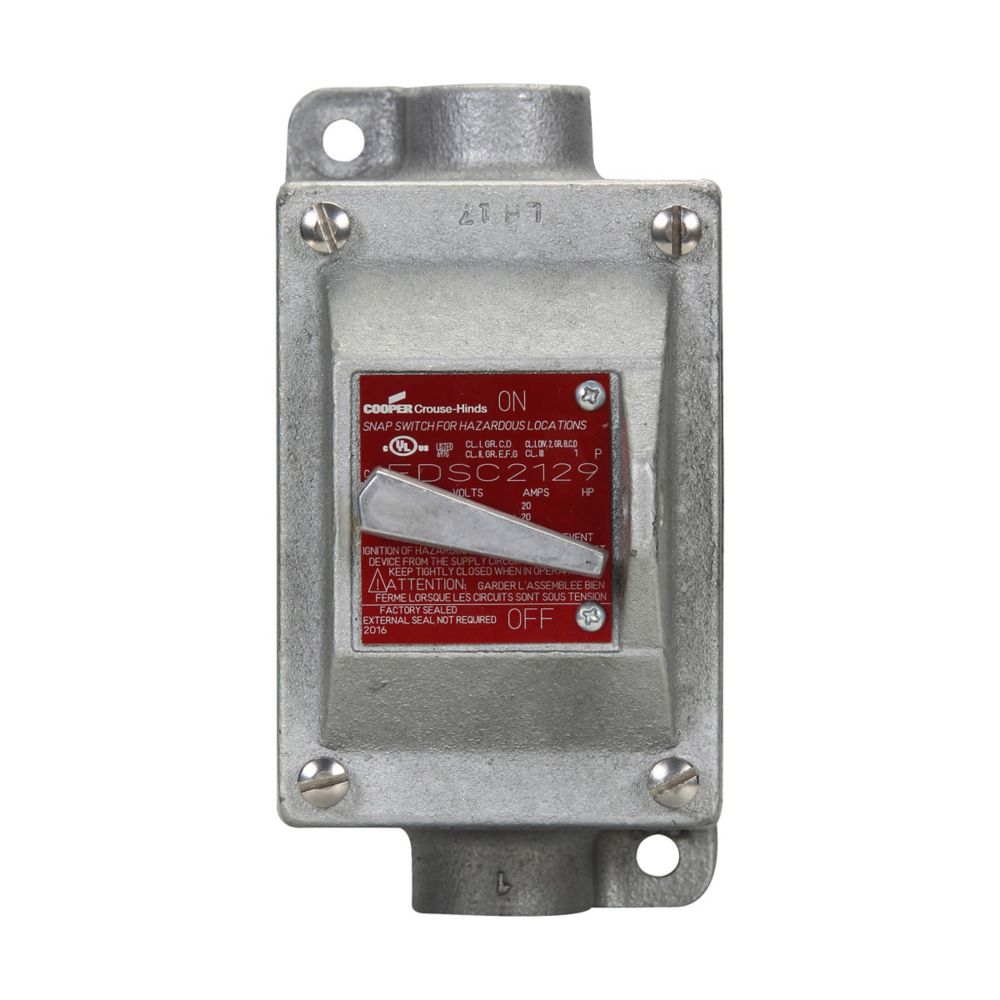 EDSC3129 - Eaton Crouse-Hinds Series - 1" EDS Snap Switch Control Station