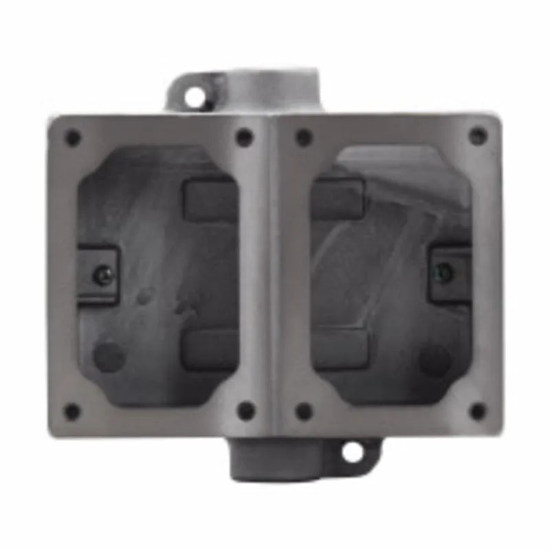 EDSC372 - Eaton Crouse-Hinds Series - 1" Copper-Free Aluminum Two-Gang Flexstation EDS Back Box