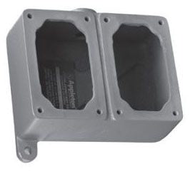 EFDC275NLQ  - Appleton - 3/4" 2-Gang Feed-Thru Aluminium Mounting Box