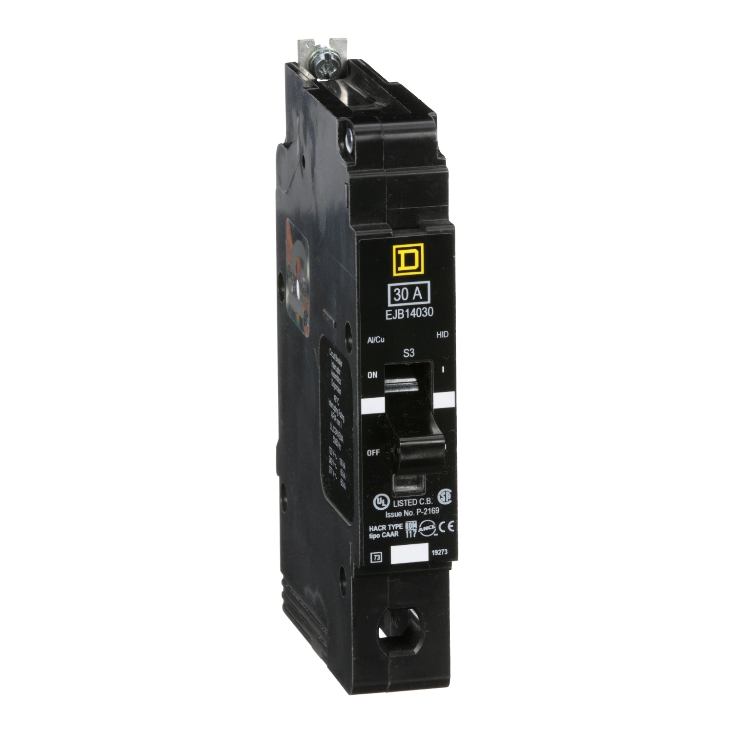 EJB14030 - Schneider Electric - Bolt-On 30 Amp 1 Pole 277 Volt Square D Molded Case Circuit Breaker