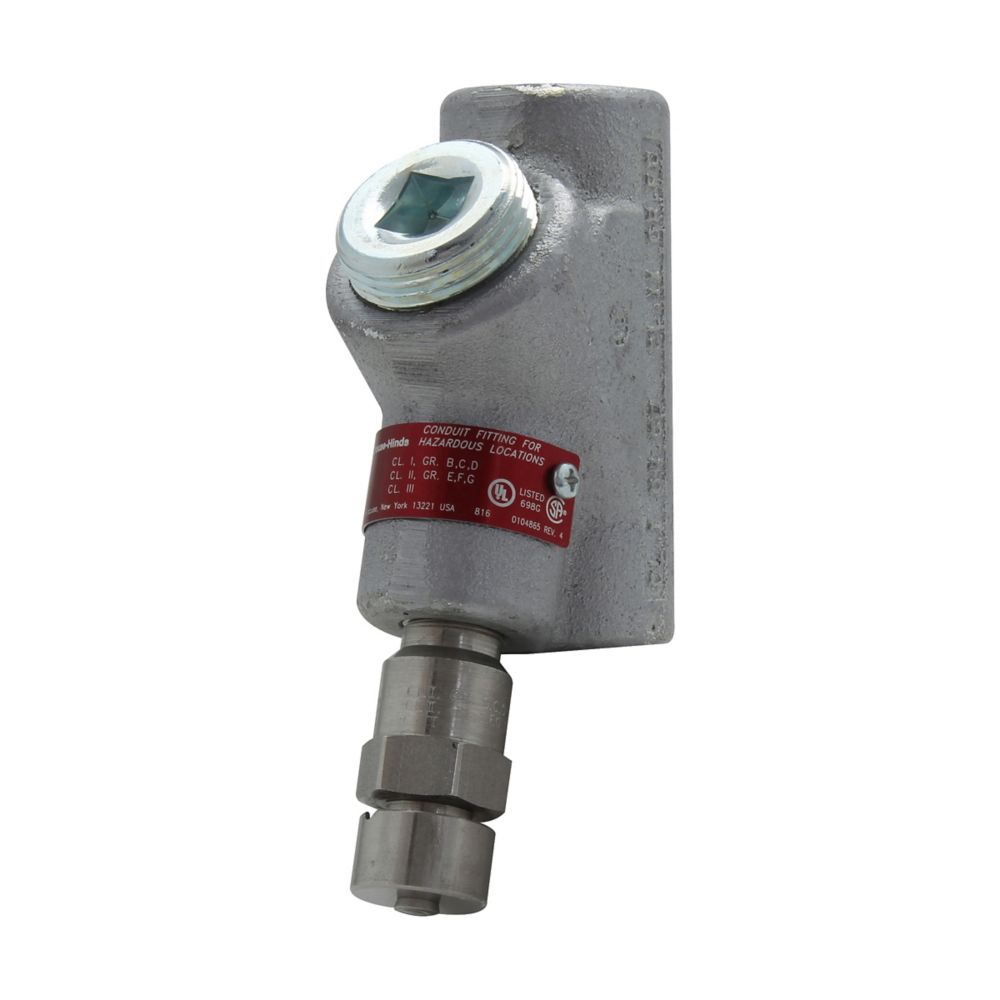 EYD51 - Eaton Crouse-Hinds Series - 1-1/2" EYD Conduit Sealing Fitting with Vertical Drain