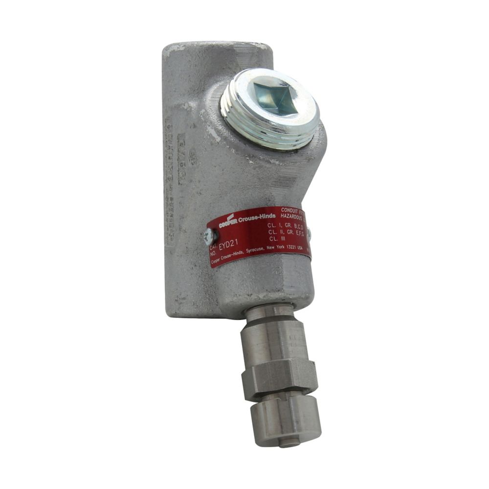 EYD51 - Eaton Crouse-Hinds Series - 1-1/2" EYD Conduit Sealing Fitting with Vertical Drain
