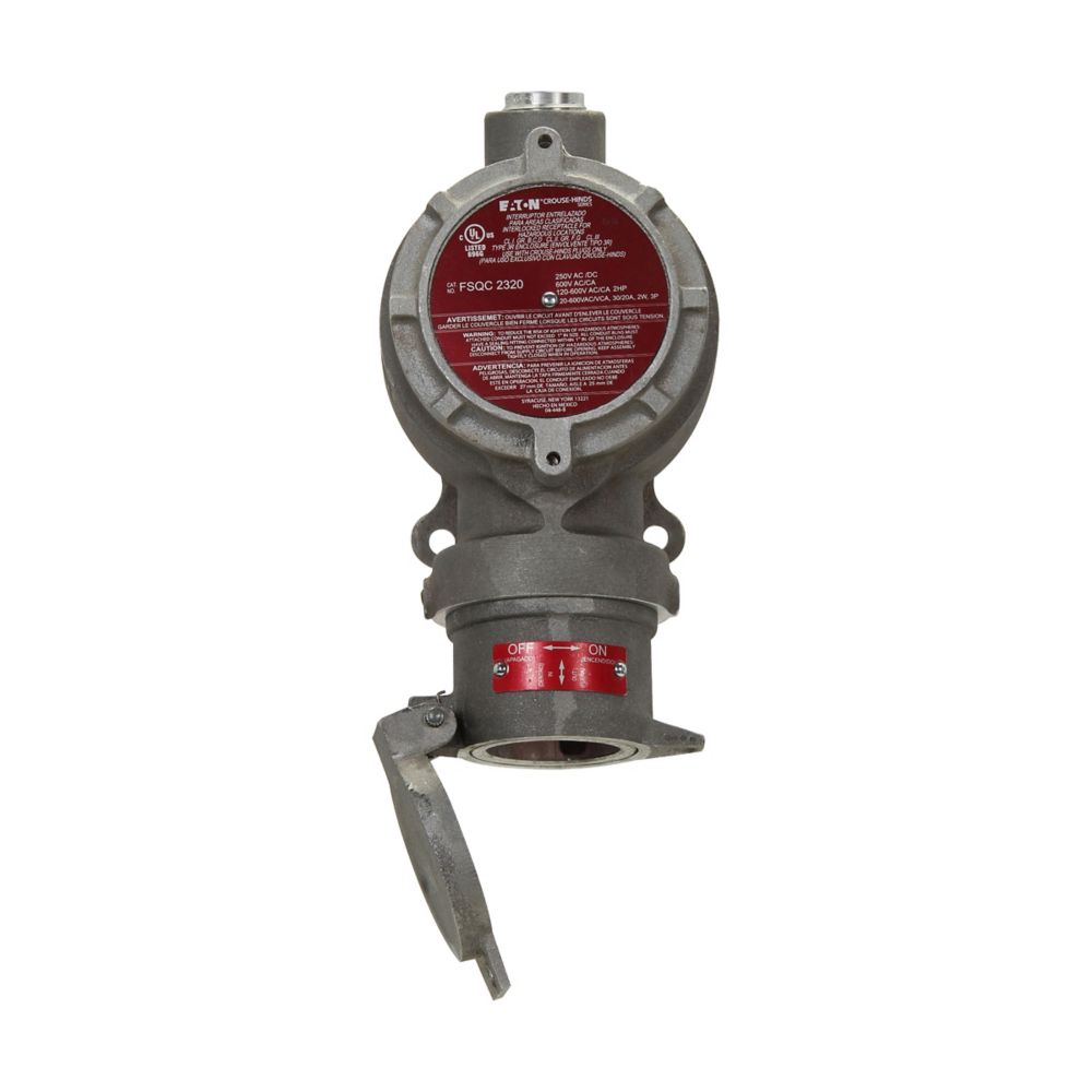 FSQC2430 - Eaton Crouse-Hinds Series - Arktite FSQC Interlocked Receptacle with Switch