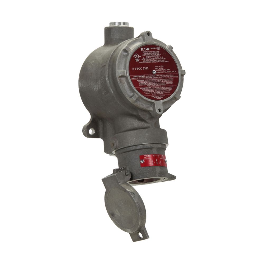 FSQC2430 - Eaton Crouse-Hinds Series - Arktite FSQC Interlocked Receptacle with Switch