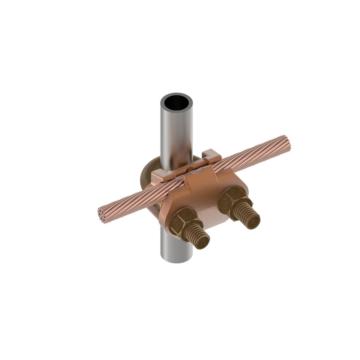 GAR1426 - Burndy - Fits 1/2" to 3/4" Pipe Bright Dipped Mechanical Grounding Connector