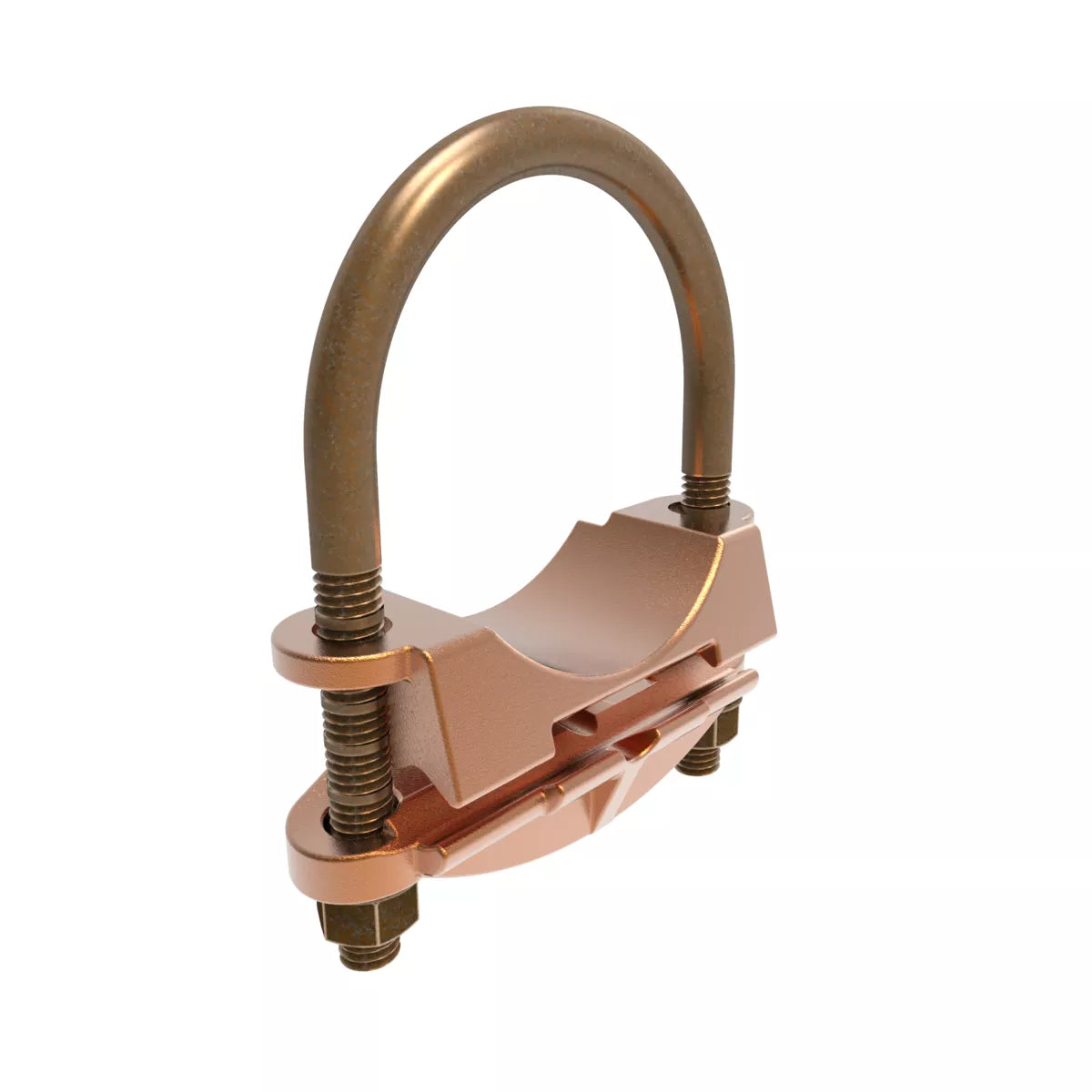 GAR1629 - Burndy - 1-1/4" Pipe 1-3/8" to 1-1/2" Rod Bright Dipped Mechanical Grounding Connector