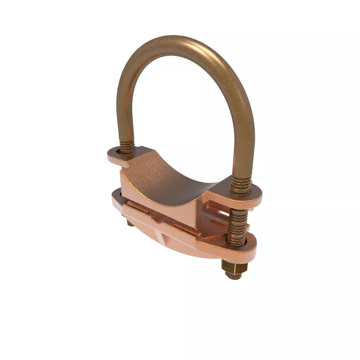 GAR1629 - Burndy - 1-1/4" Pipe 1-3/8" to 1-1/2" Rod Bright Dipped Mechanical Grounding Connector