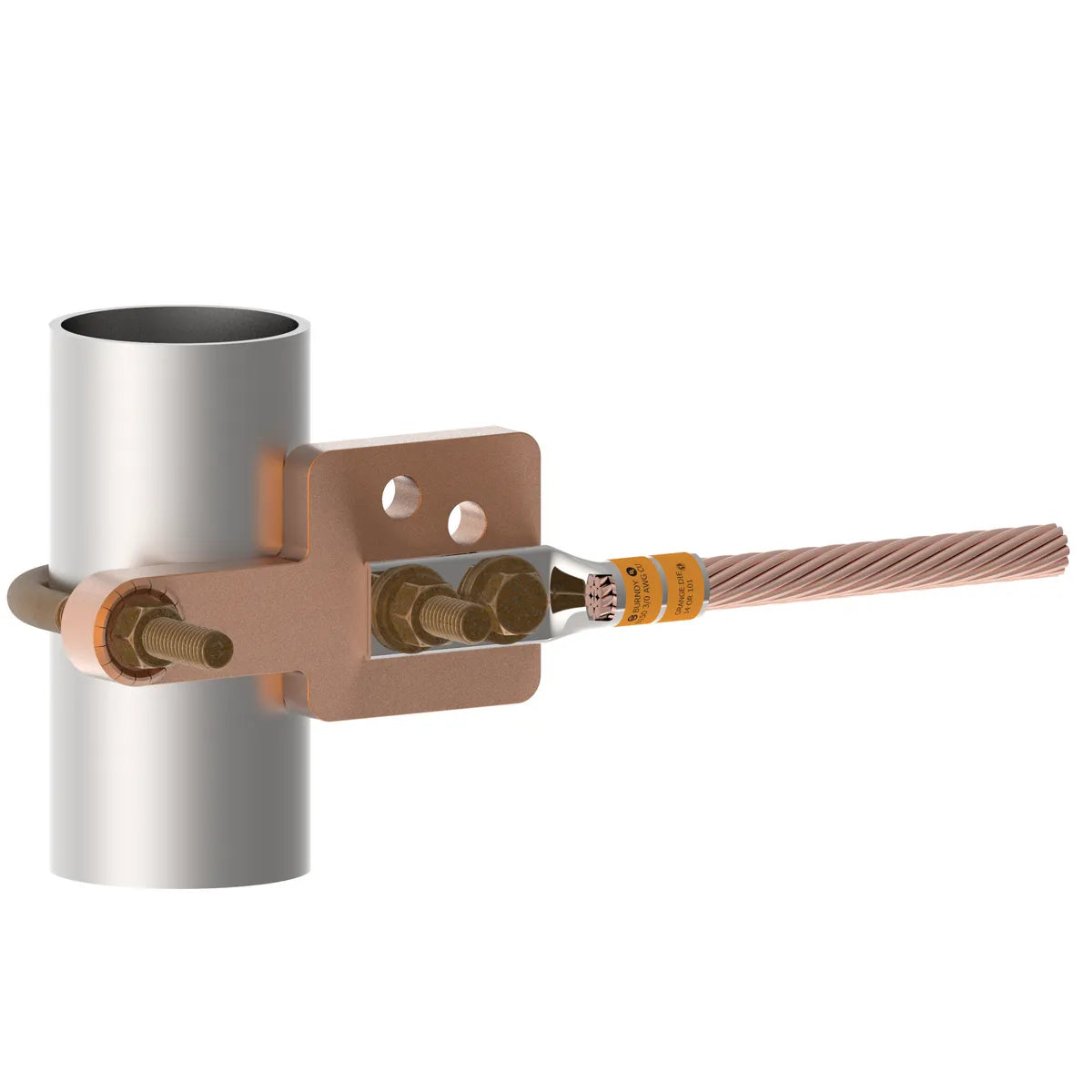 GAR3904TC - Burndy - 2-1/2" to 3-1/2" IPS Mechanical Ground Connector