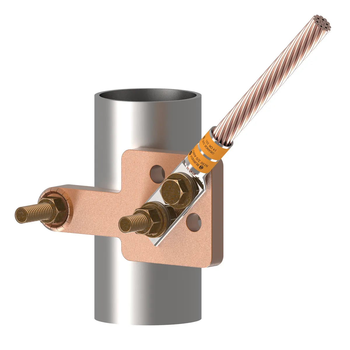 GAR3904TC - Burndy - 2-1/2" to 3-1/2" IPS Mechanical Ground Connector