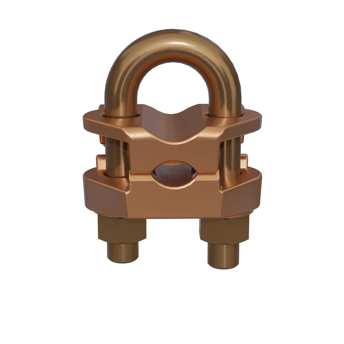 GAR6429 - Burndy - 3/8" Pipe 5/8" to 3/4" Rod Bright Dipped Mechanical Grounding Connector