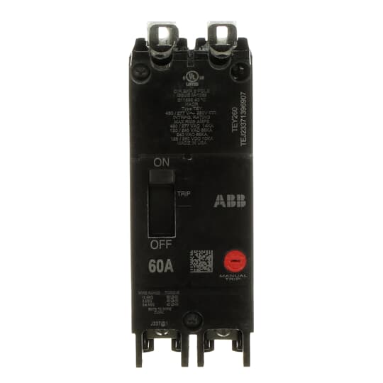TEY260 - General Electric - 60 Amp 2 Pole 480 V Circuit Breaker
