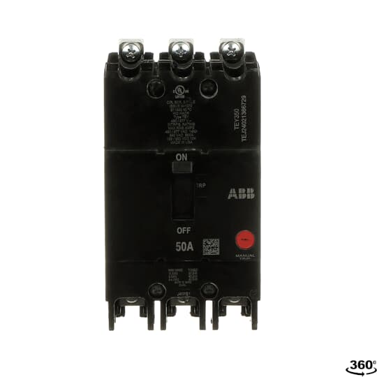 TEY350 - General Electric - 50 Amp 3 Pole 480 V Circuit Breaker