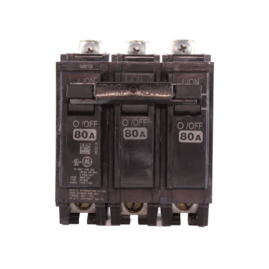 THQB32080 - General Electric - 80 Amp 3 Pole 240 V Circuit Breaker