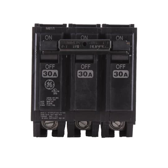 THQL32030 - General Electric - 30 Amp 3 Pole 240 V Circuit Breaker