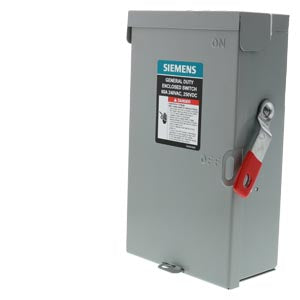 GF222NA - Siemens - 60A 240V 2 Pole GF Frame Safety Switch