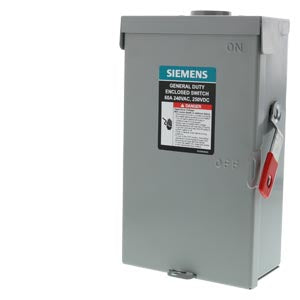 GF222NRA - Siemens - 2-Pole 240 Volt Enclosed Safety Switch