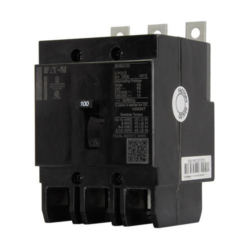 GHB3080 - Eaton - 80 A Three-Pole Series C Complete Molded Case Circuit Breakers