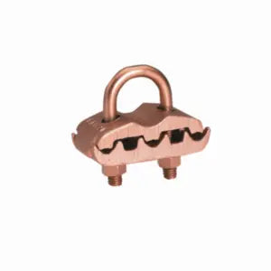 GK1429 - Burndy - 1/2" to 3/4" Pipe 7/8" to 1" Rod Copper Alloy Grounding Clamp