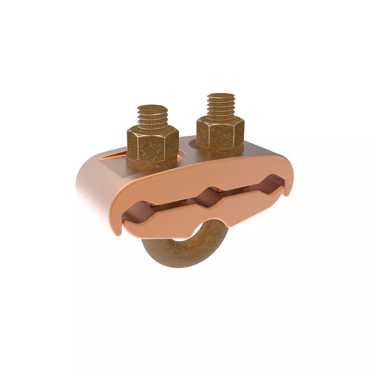 GK6429 - Burndy - 3/8" Pipe 5/8" to 3/4" Rod Copper Alloy Grounding Clamp