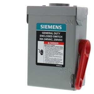 GNF221RA - Siemens - 30A 240V 2 Pole General Duty Safety Switch
