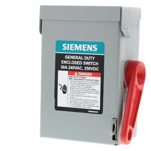 GNF321A - Siemens - 30A 240V 3 Pole Safety Switch