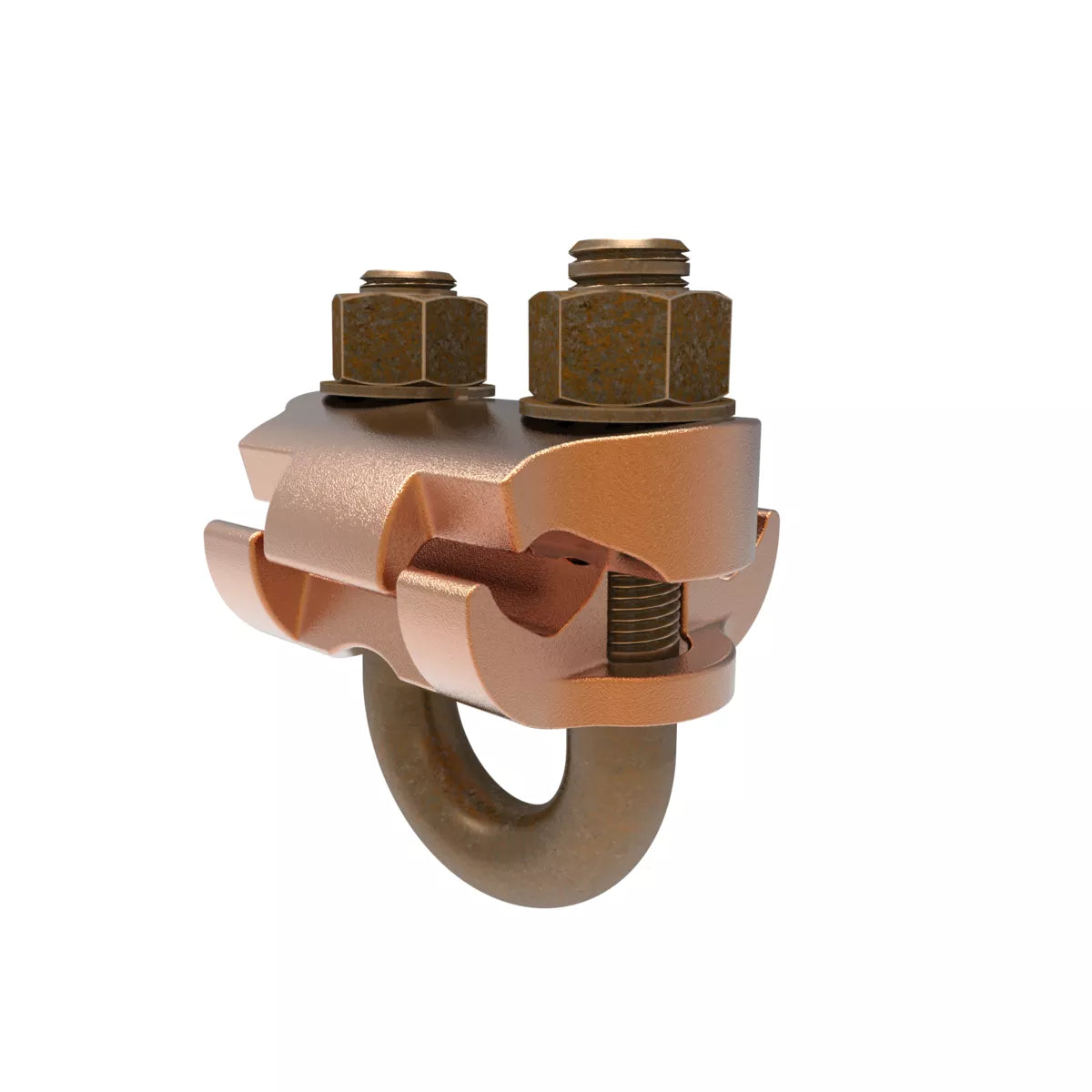 GP6426 - Burndy - 3/8" Pipe 5/8" to 3/4" Rod 3/8" Stud Mechanical Grounding Connector.