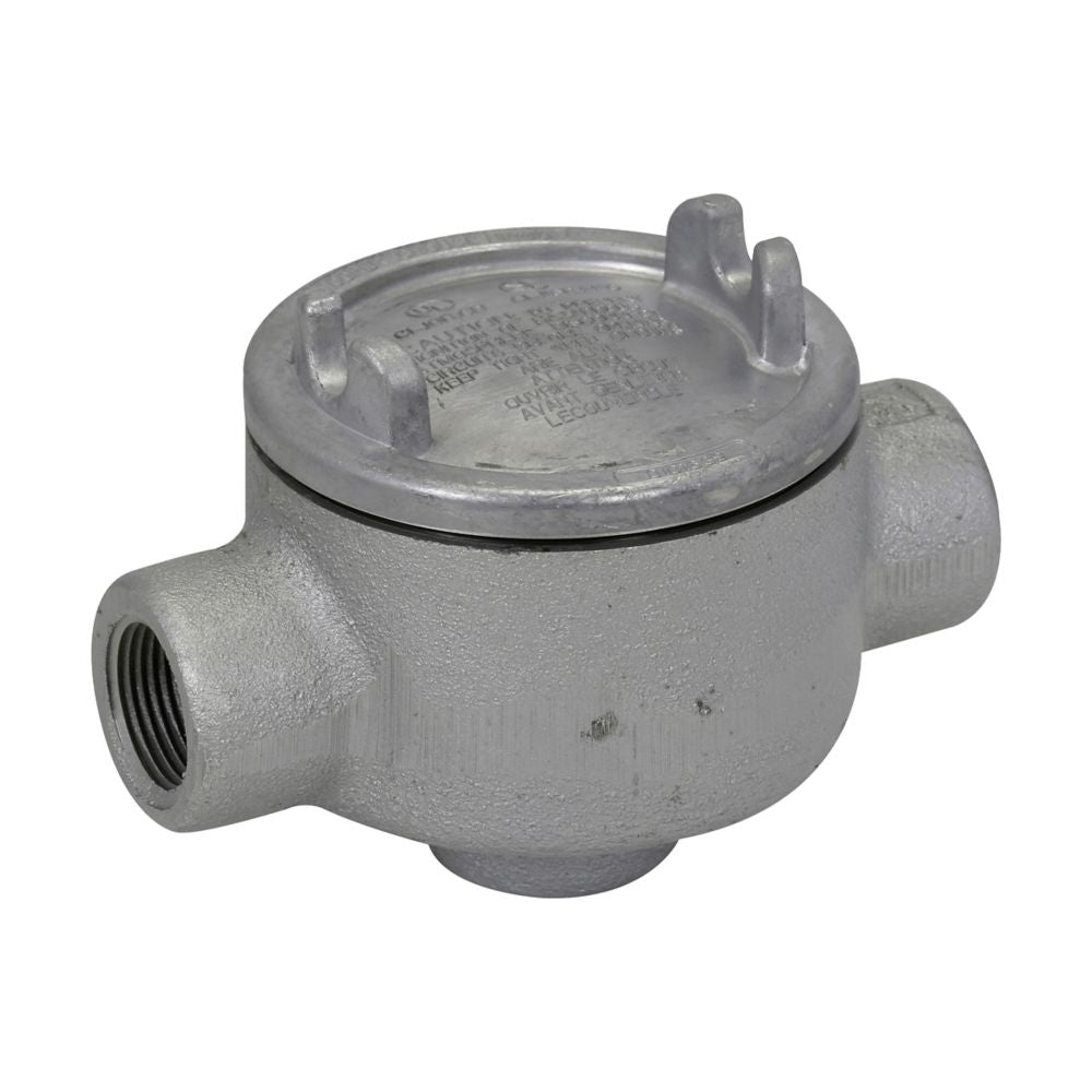 GUAD26SA - Eaton Crouse-Hinds Series - 3/4" Condulet GUA Conduit Outlet Box with Cover