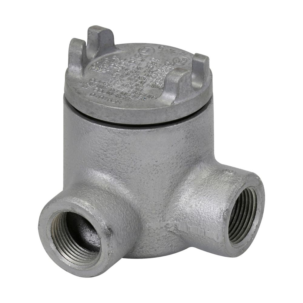 GUAL14 - Eaton Crouse-Hinds Series - 1/2" Condulet GUA Conduit Outlet Box with Cover