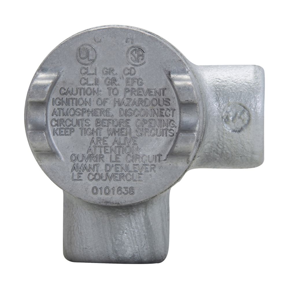 GUAM24 - Eaton Crouse-Hinds Series - 3/4" Condulet GUA Conduit Outlet Box with Cover
