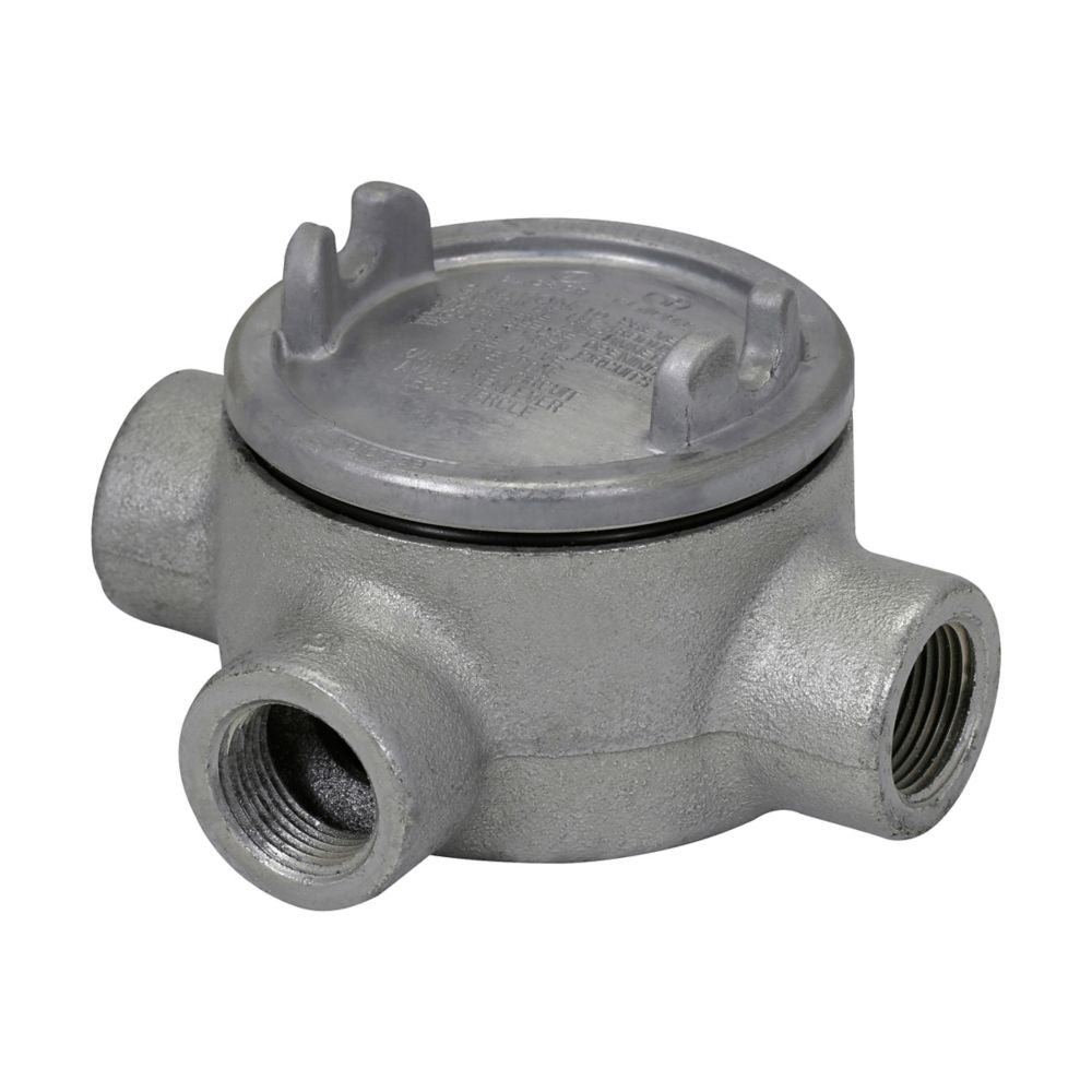 GUAT49 - Eaton Crouse-Hinds Series - 1-1/4" Condulet GUA Conduit Outlet Box with Cover