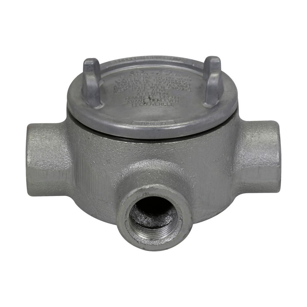 GUAW16 - Eaton Crouse-Hinds Series - 1/2" Condulet GUA Conduit Outlet Box with Cover