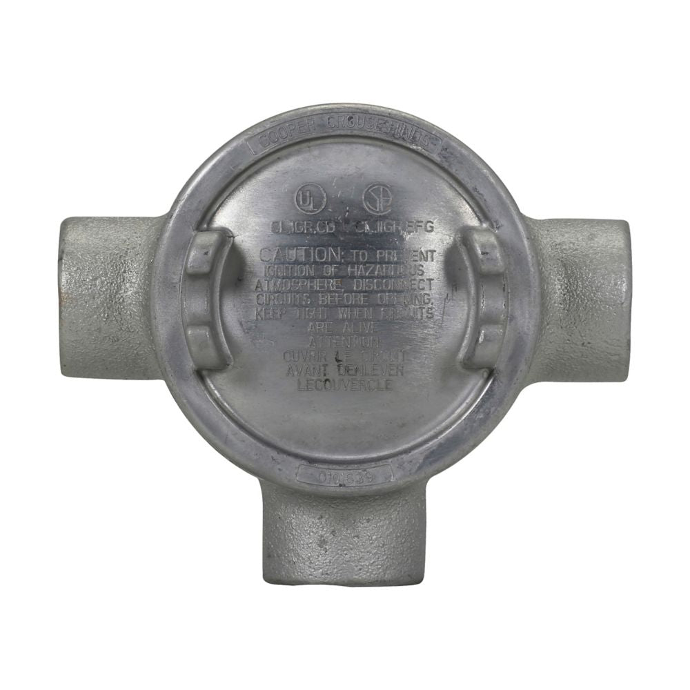 GUAW26 - Eaton Crouse-Hinds Series - 3/4" Condulet GUA Conduit Outlet Box with Cover