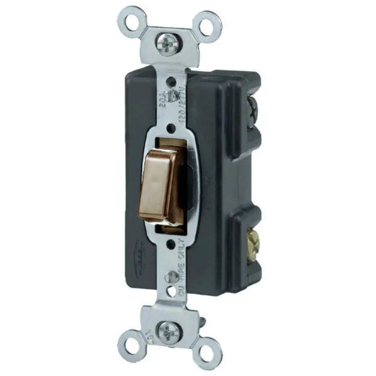 HBL1283 - Hubbell Wiring Device-Kellems - 20A 120/277V AC 3-Way PressSwitch Screw Terminals
