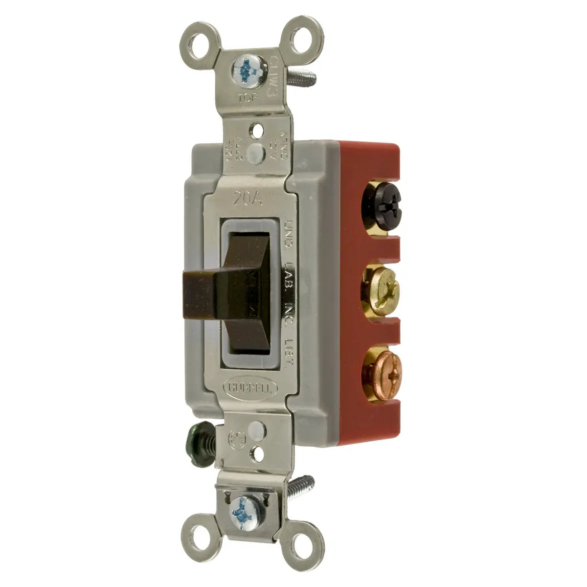 HBL1386 - Hubbell Wiring Device-Kellems - 20A 120/277V AC Double Throw Double Toggle Switch