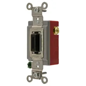 HBL1557L - Hubbell Wiring Device-Kellems - 20A 120/277V AC Single Pole Double Throw Center Off Locking Switch