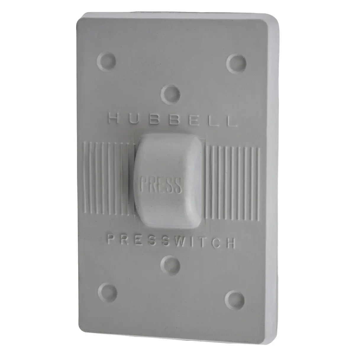 HBL1750 - Hubbell Wiring Device-Kellems - 1-Gang Weatherproof Cover for PresSwitch Standard Size Gray Silicone