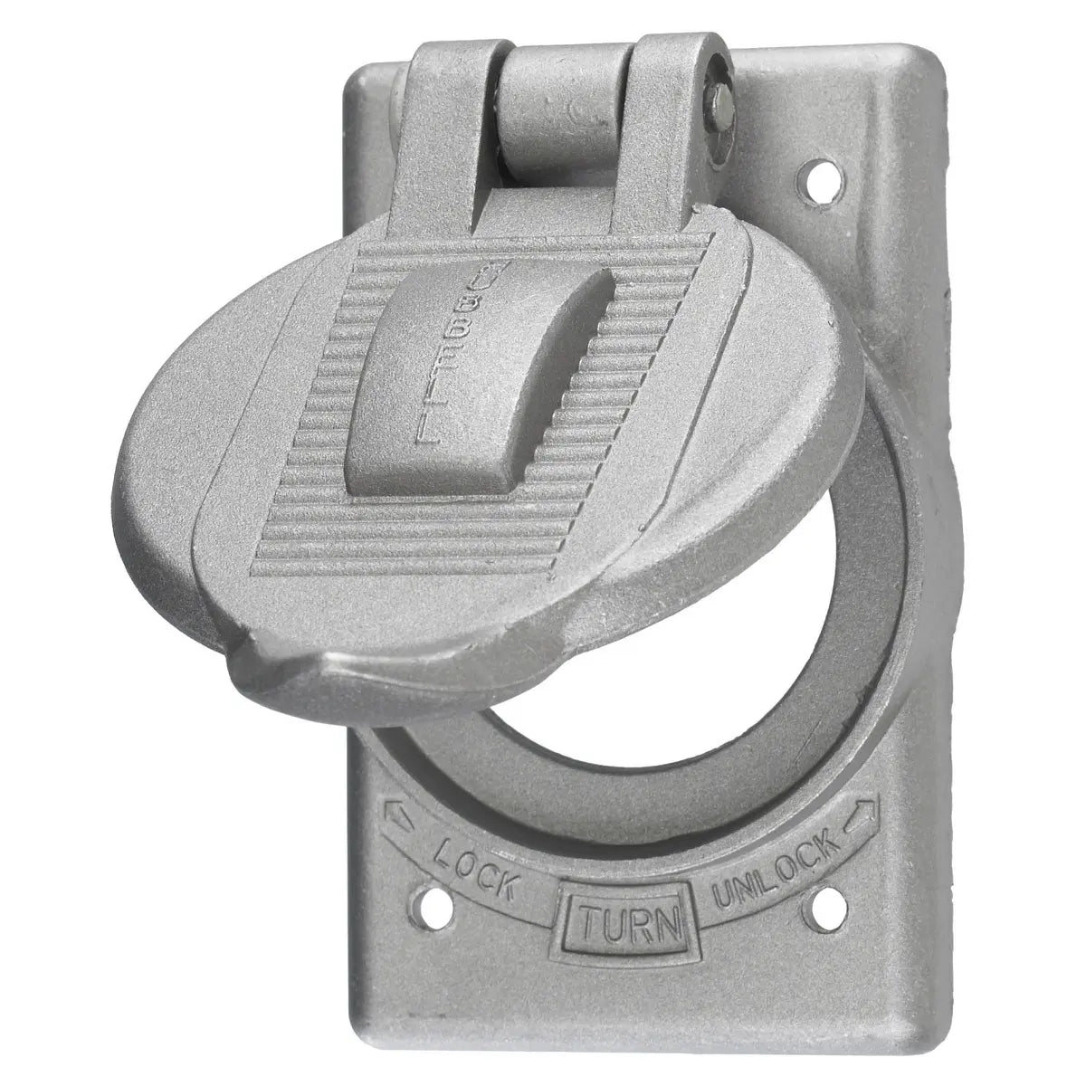 HBL20405 - Hubbell Wiring Device-Kellems - Cast Aluminum Lift Cover Plate for Weatherproofing Covers
